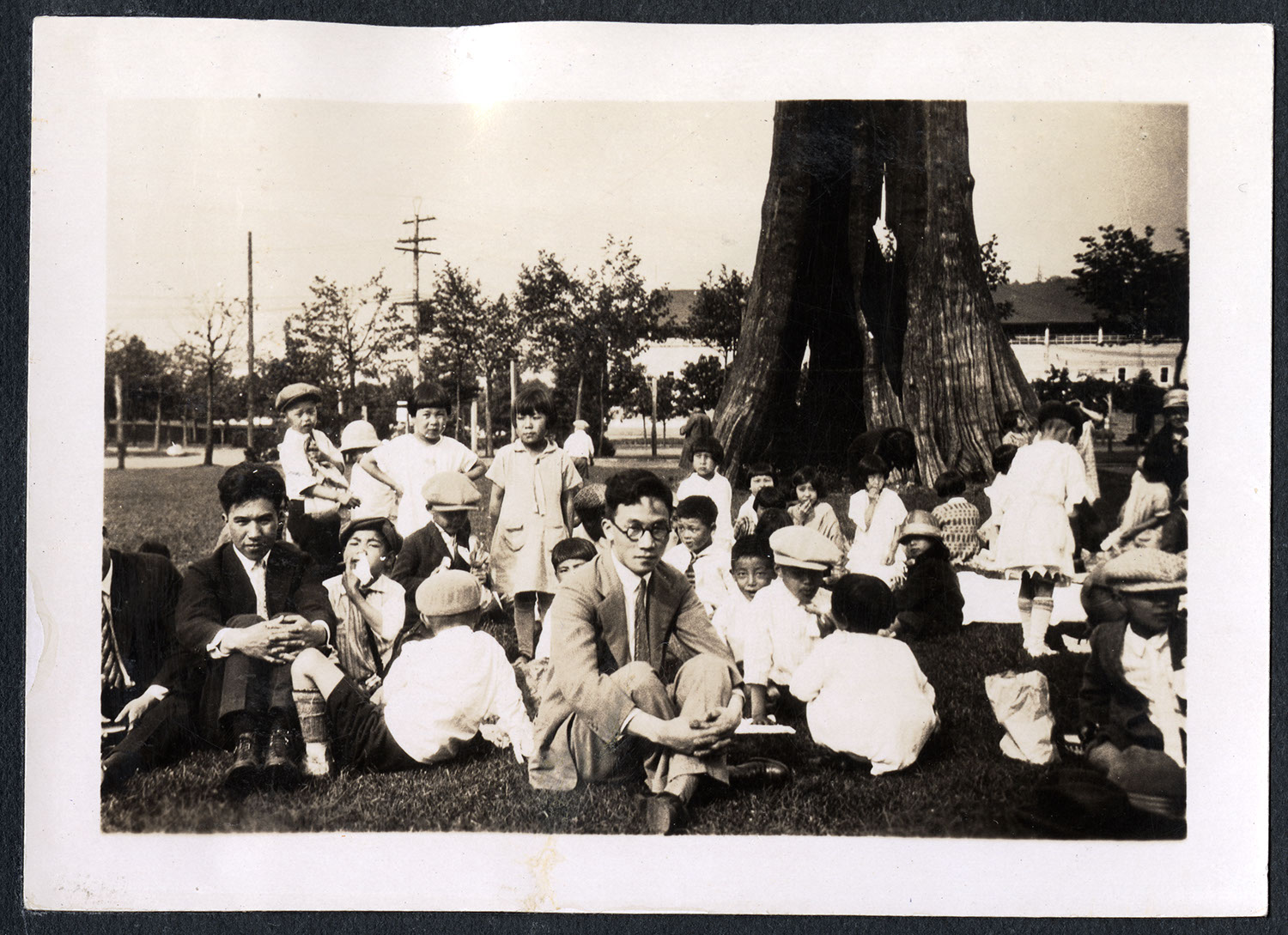 Children's picnic in the park